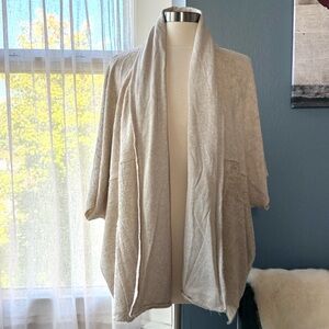 Cozy Cream Open Front Cardigan